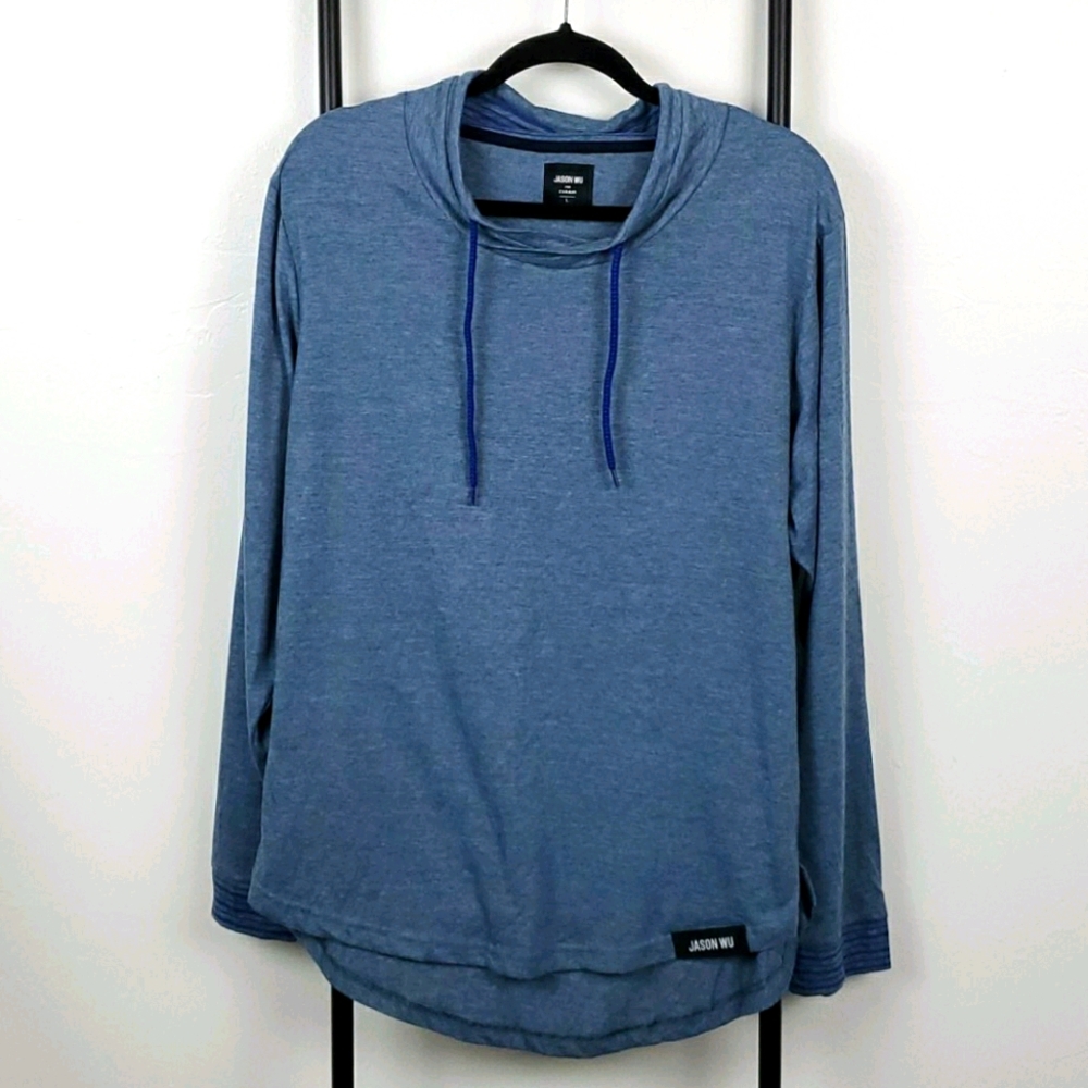Jason Wu for Evaair top long sleeve blue women size L